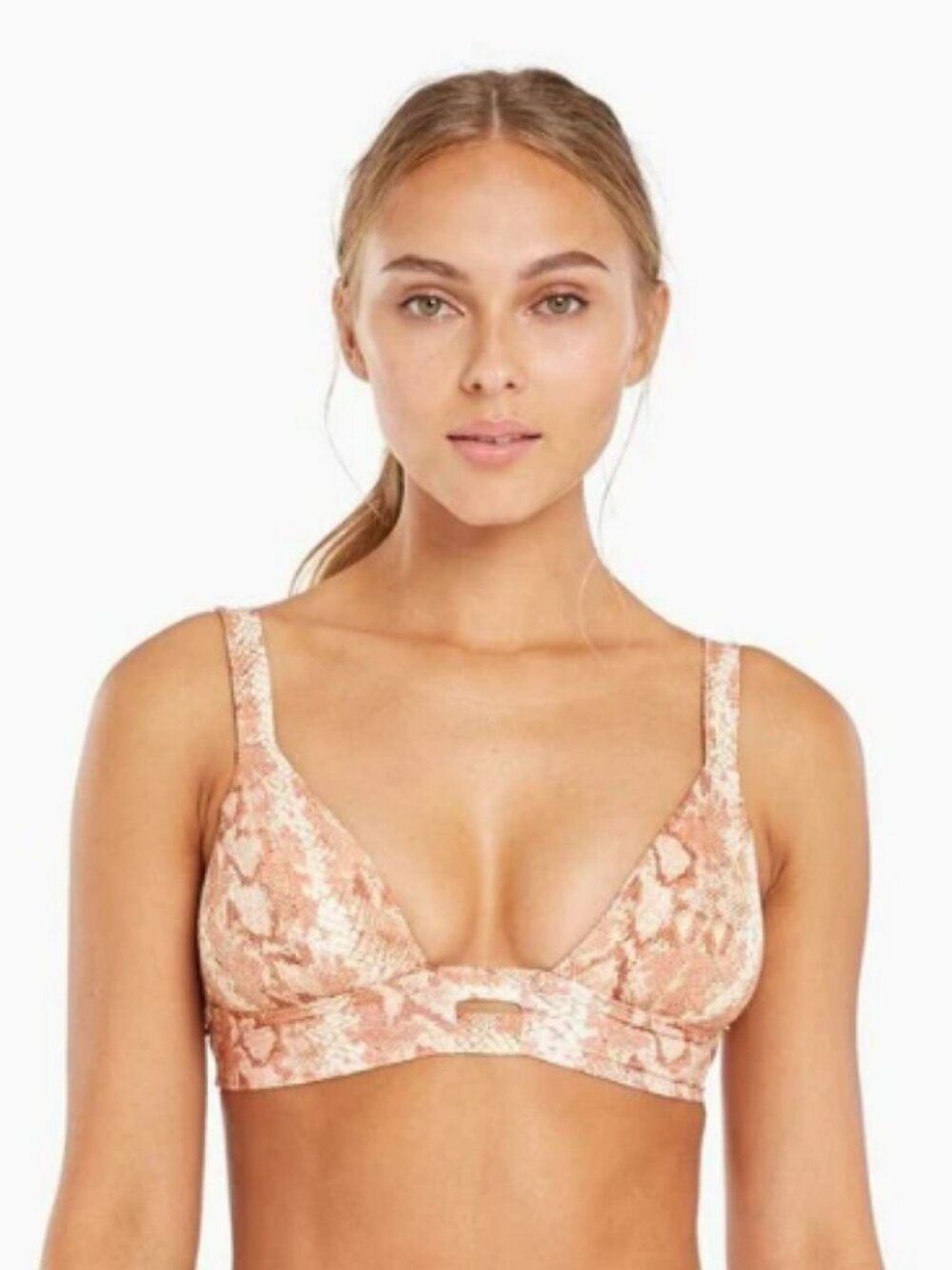 Vitamin A Neutra Bralette Neutra Hipster - Sand Snake Bikini Top